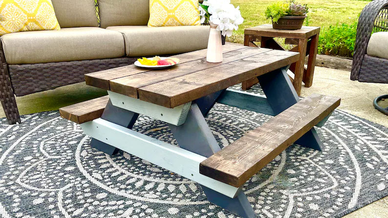 Toddler Wooden Picnic Table